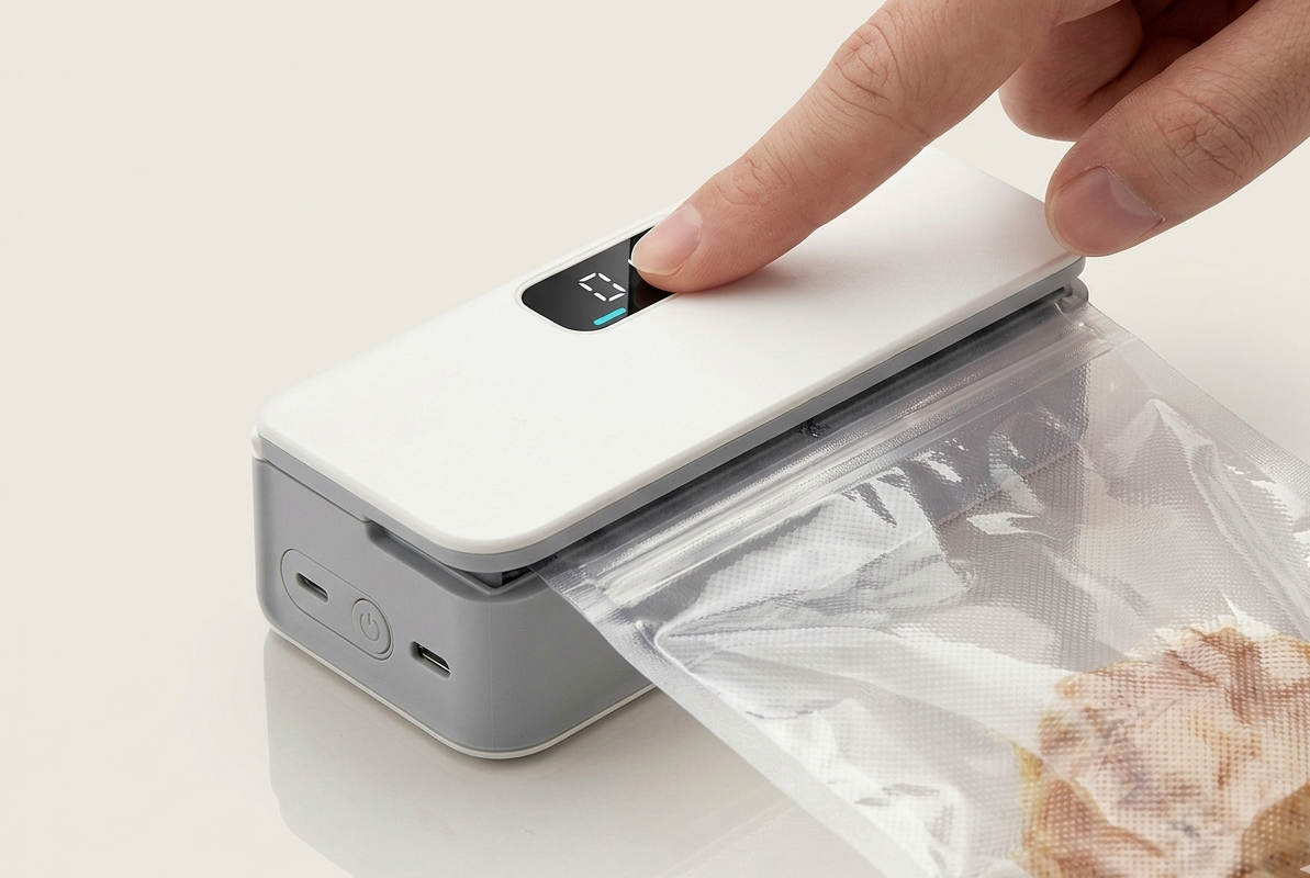 Magnetic Bag Sealer in use